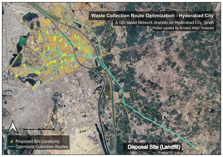 Hyderabad Waste Route Map